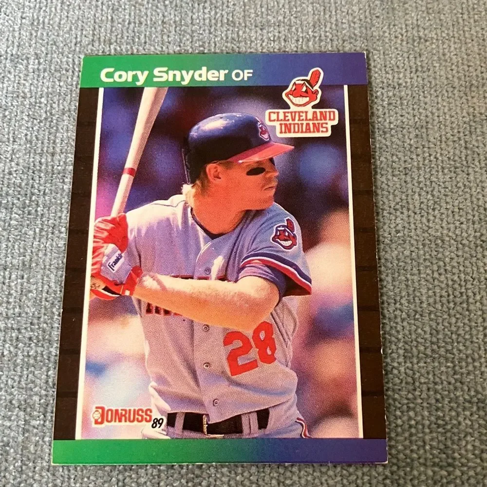 1989 Donruss Cleveland Indians Baseball Card Trading Card